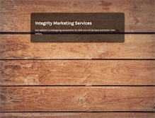 Tablet Screenshot of integritymarketingservices.com